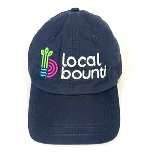 Local Bounti Navy Blue Lightweight Soft Cap Adjustable Hat Adult One Size